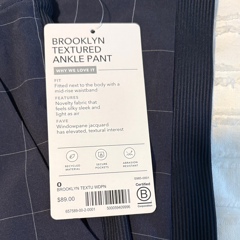 NWT Athleta Brooklyn Ankle Pants - Picture 5 of 13